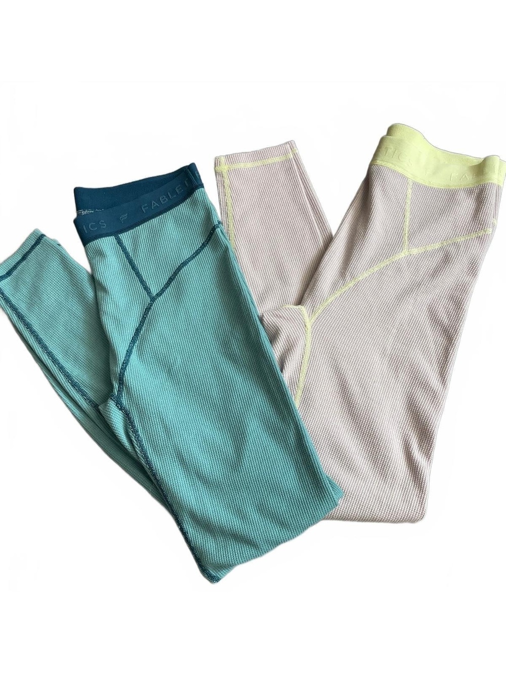 Fabletics bundle of 2 waffle leggings small